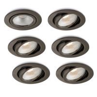 LED-inbouwspot Vivaro gunmetal 5W dimbaar