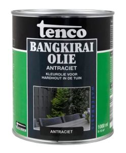 Bangkirai olie antraciet 1l verf/beits - tenco