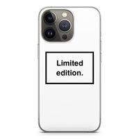 Limited edition: iPhone 13 Pro Transparant Hoesje