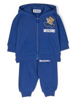 Moschino Kids survêtement en coton à motif Teddy Bear - Bleu - thumbnail