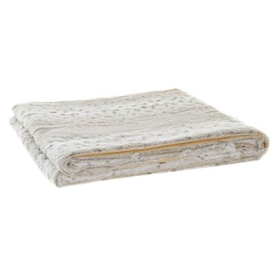 Deken DKD Home Decor Wit Beige Dier Berg Wild 150 x 200 x 2 cm 130 x 170 x 2 cm