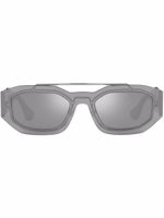 Versace Eyewear lunettes de soleil à monture rectangulaire - Gris - thumbnail