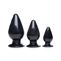 XR Brands Driehoeksconussen - Anale Plug Set - 3 Stuks