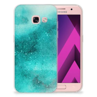 Smartphone hoesje Samsung Galaxy A3 2017 Painting Blue Smartphone hoesje Samsung Galaxy A3 2017 Painting Blue