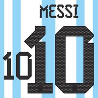 Messi 10 (Officiële Argentinië 3 Sterren Bedrukking 2023-2024) - thumbnail