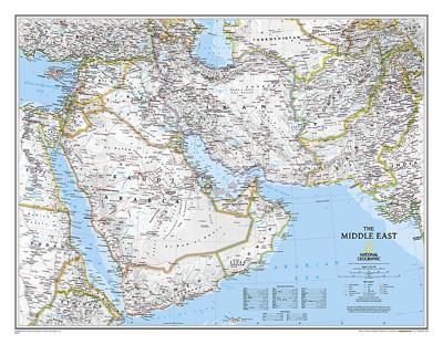 Wandkaart 20079 Midden-Oosten - Middle East | 76 x 58 cm | National Geographic