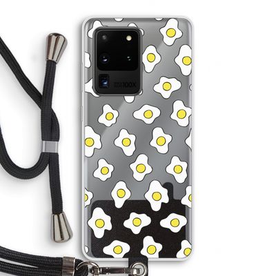 Spiegeleitjes: Samsung Galaxy S20 Ultra Transparant Hoesje met koord