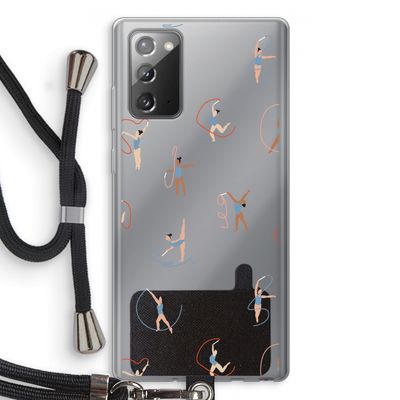 Dancing #3: Samsung Galaxy Note 20 / Note 20 5G Transparant Hoesje met koord