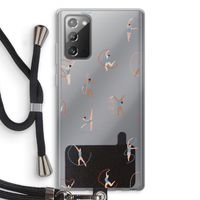 Dancing #3: Samsung Galaxy Note 20 / Note 20 5G Transparant Hoesje met koord