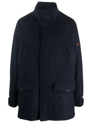 Ralph Lauren Purple Label parka en coton mélangé à capuche - Bleu