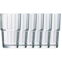 6x Longdrink glazen transparant 270 ml Norvege