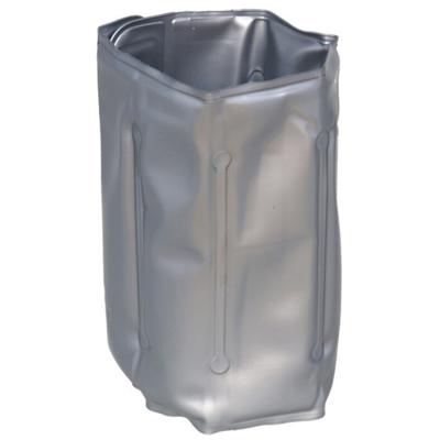 Gerimport Wijnfles koeler/wijnkoeler zilver - zomer accessoires - koelelement - klittenband