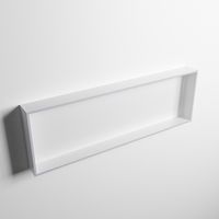 MONDIAZ EASY Nis 89,5x29,5cm in solid surface kleur Cale | Talc. 1 vak  geschikt voor in- of opbouw - thumbnail