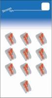 Lasklem hersluitbaar 2-voudig max.4qmm Conex 10 stuks - 6647100 Lasklem hersluitbaar 2-voudig max.4qmm Conex 10 stuks - 6647100