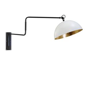 Masterlight Verstelbare wandleeslamp Industria Gold 474245