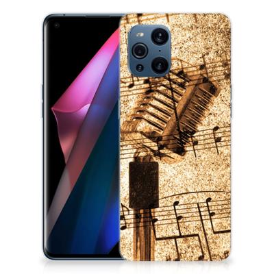 OPPO Find X3 | X3 Pro | Siliconen hoesje | met foto Bladmuziek