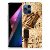 OPPO Find X3 | X3 Pro | Siliconen hoesje | met foto Bladmuziek