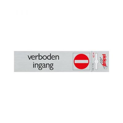 Bord Alulook Verboden ingang - 165x44 mm zelfklevend.