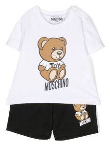 Moschino Kids survêtement à imprimé Teddy Bear - Bleu