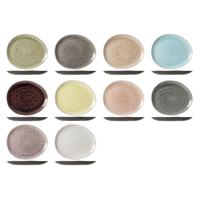 Cosy & Trendy dinerborden Streetfood - 10x - aardewerk - multi kleuren - 28 x 23 cm