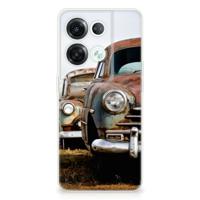 OPPO Reno8 Pro | Siliconen hoesje | met foto Vintage Auto