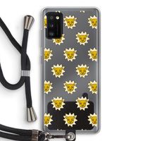 Leeuwenkoppen: Samsung Galaxy A41 Transparant Hoesje met koord