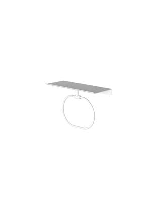 Hotbath &More Handdoekring voor Planchet serie Mat wit