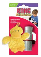 Kong Kat pluche eend geel catnip - thumbnail