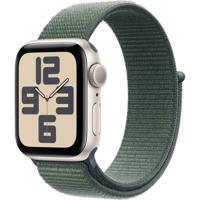 Apple Watch SE (2024) GPS 40 mm Aluminium kast Sport loop Zeegroen