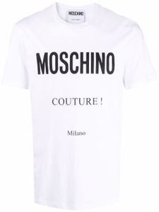 Moschino t-shirt à logo Couture à logo imprimé - Blanc