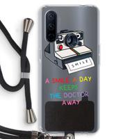 Smile: OnePlus Nord CE 5G Transparant Hoesje met koord - thumbnail