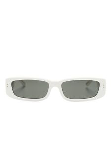 Linda Farrow lunettes de soleil teintées à monture rectangulaire - Blanc