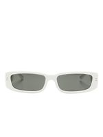 Linda Farrow rectangle-frame tinted sunglasses - Blanc