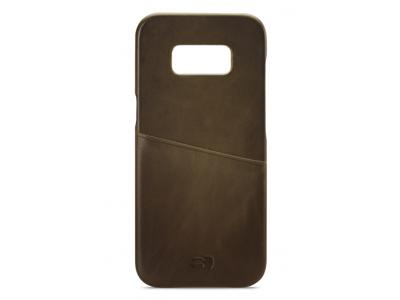 Senza Senza Desire Leather Cover with Card Slot Samsung Galaxy S8 Burned Olive