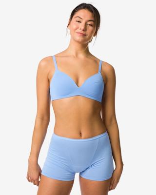 HEMA Menstruatieboxer katoen hoge absorptie blauw (blauw)