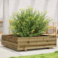 VidaXL Plantenbak 90x90x26,5 cm geïmpregneerd grenenhout