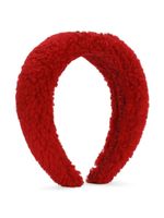 Dolce & Gabbana Kids logo-plaque headband - Rose - thumbnail