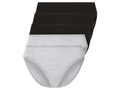 esmara Dames slips 5 stuks (Zwart/grijs, L (44/46))