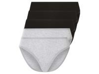 esmara Dames slips 5 stuks (Zwart/grijs, S (36/38))