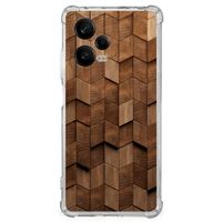 Stevig Telefoonhoesje voor Xiaomi Redmi Note 12 Pro Wooden Cubes