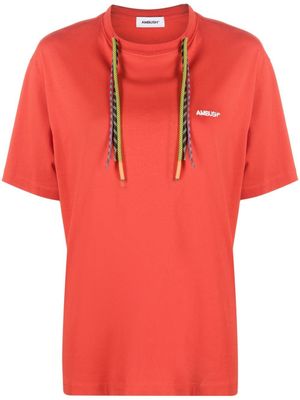 AMBUSH t-shirt à logo imprimé - Rouge