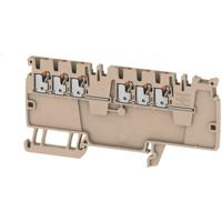 Weidmüller 2623920000 Doorgangsserieklem Push-In-klem, Steekaansluiting Donkerbeige 50 stuk(s)