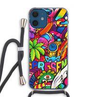 Represent: iPhone 12 Transparant Hoesje met koord