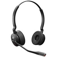 Jabra Engage 55 On Ear headset Telefoon DECT Stereo Zwart Volumeregeling, Microfoon uitschakelbaar (mute) - thumbnail