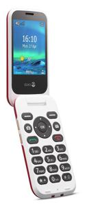 doro 6880 Senioren clamshell telefoon Met laadstation Rood