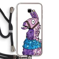 Lama: Samsung Galaxy J4 Plus Transparant Hoesje met koord