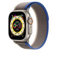 Trail nylon bandje - Grijs - Geschikt voor Apple Watch 42mm / 44mm / 45mm / 49mm - thumbnail