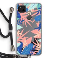 Tropisch: Pixel 4a Transparant Hoesje met koord