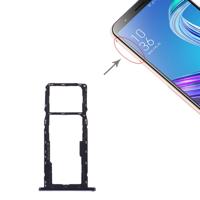 SIM-kaart lade + SIM-kaart lade + micro SD-kaart lade voor ASUS ZenFone MAX M1 ZB555KL (zwart)