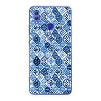 Blauw motief: Honor Note 10 Transparant Hoesje Blauw motief: Honor Note 10 Transparant Hoesje